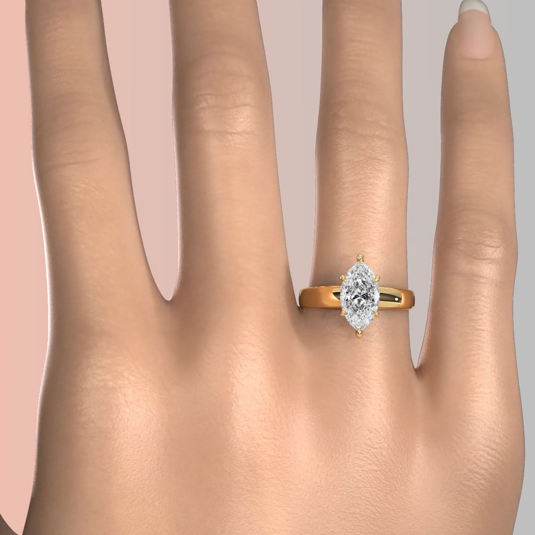 7g Cathedral Style Solitaire Lab Grown Diamond IGI Certified Engagement Ring 5.5mm 1.00 Ctw.