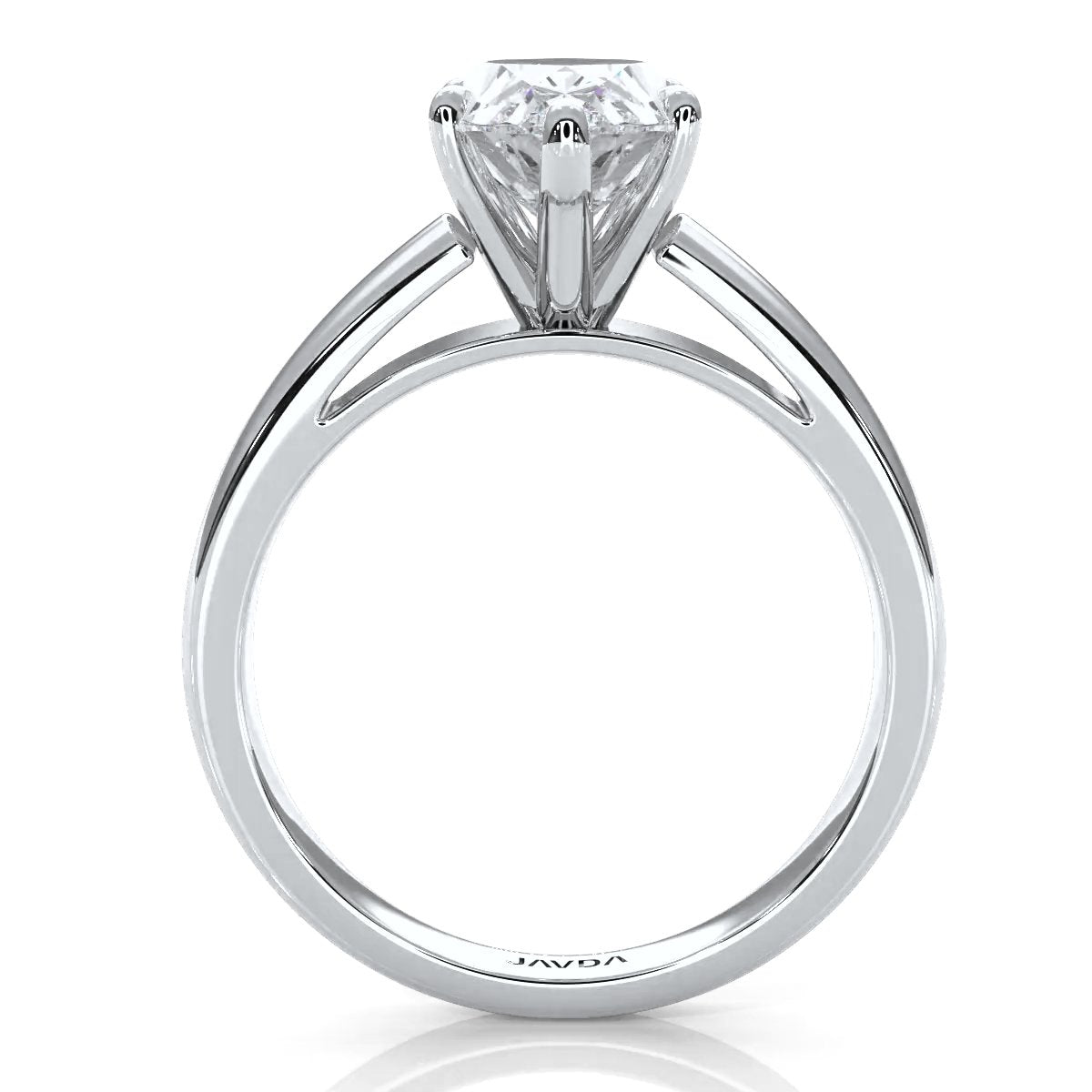 7g Cathedral Style Solitaire Lab Grown Diamond IGI Certified Engagement Ring 5.5mm 1.00 Ctw.
