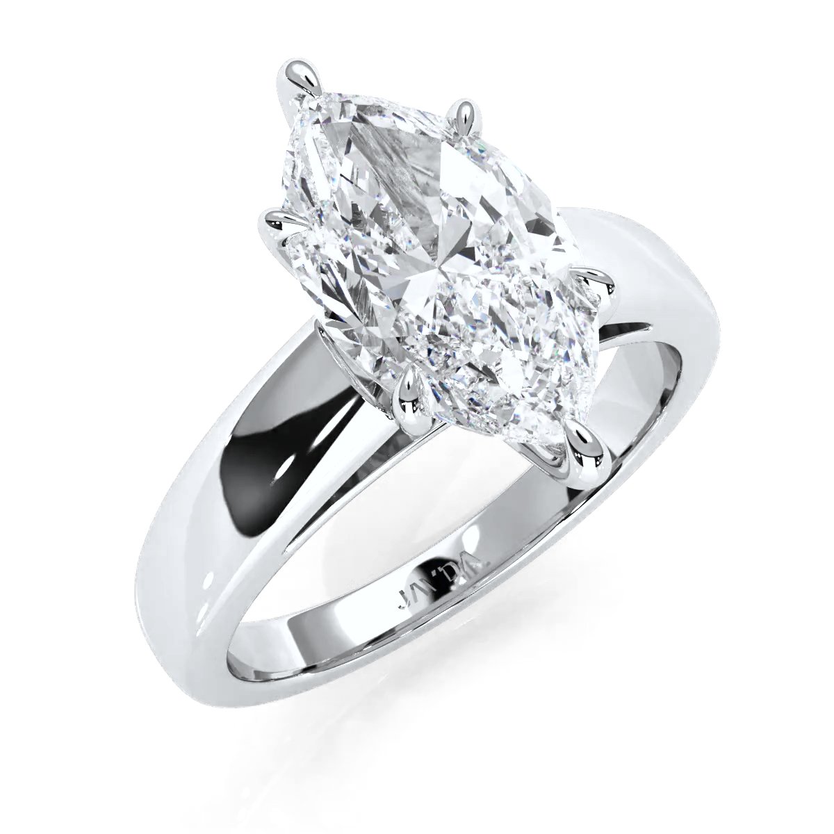 7g Cathedral Style Solitaire Lab Grown Diamond IGI Certified Engagement Ring 5.5mm 1.00 Ctw.