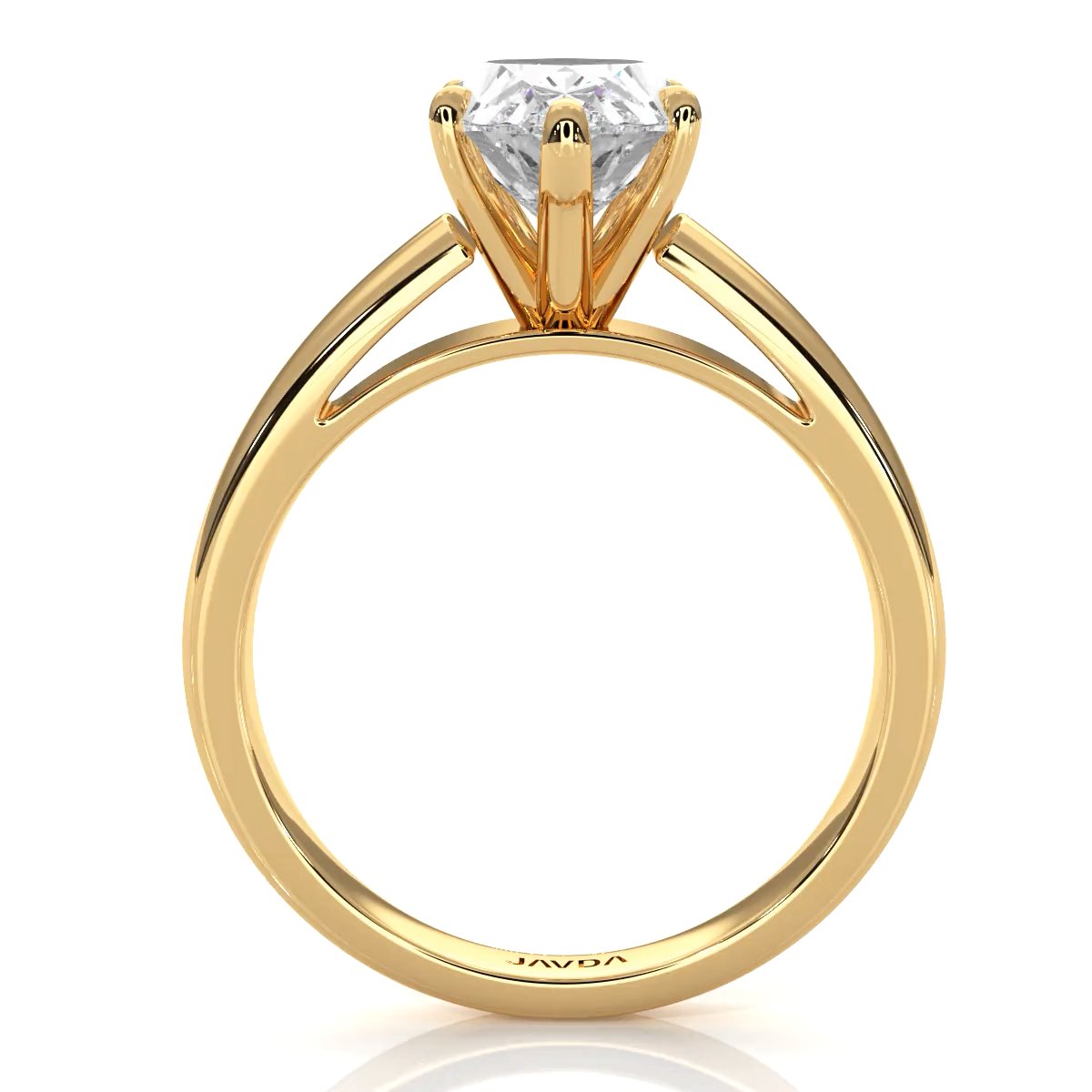 7g Cathedral Style Solitaire Lab Grown Diamond IGI Certified Engagement Ring 5.5mm 1.00 Ctw.