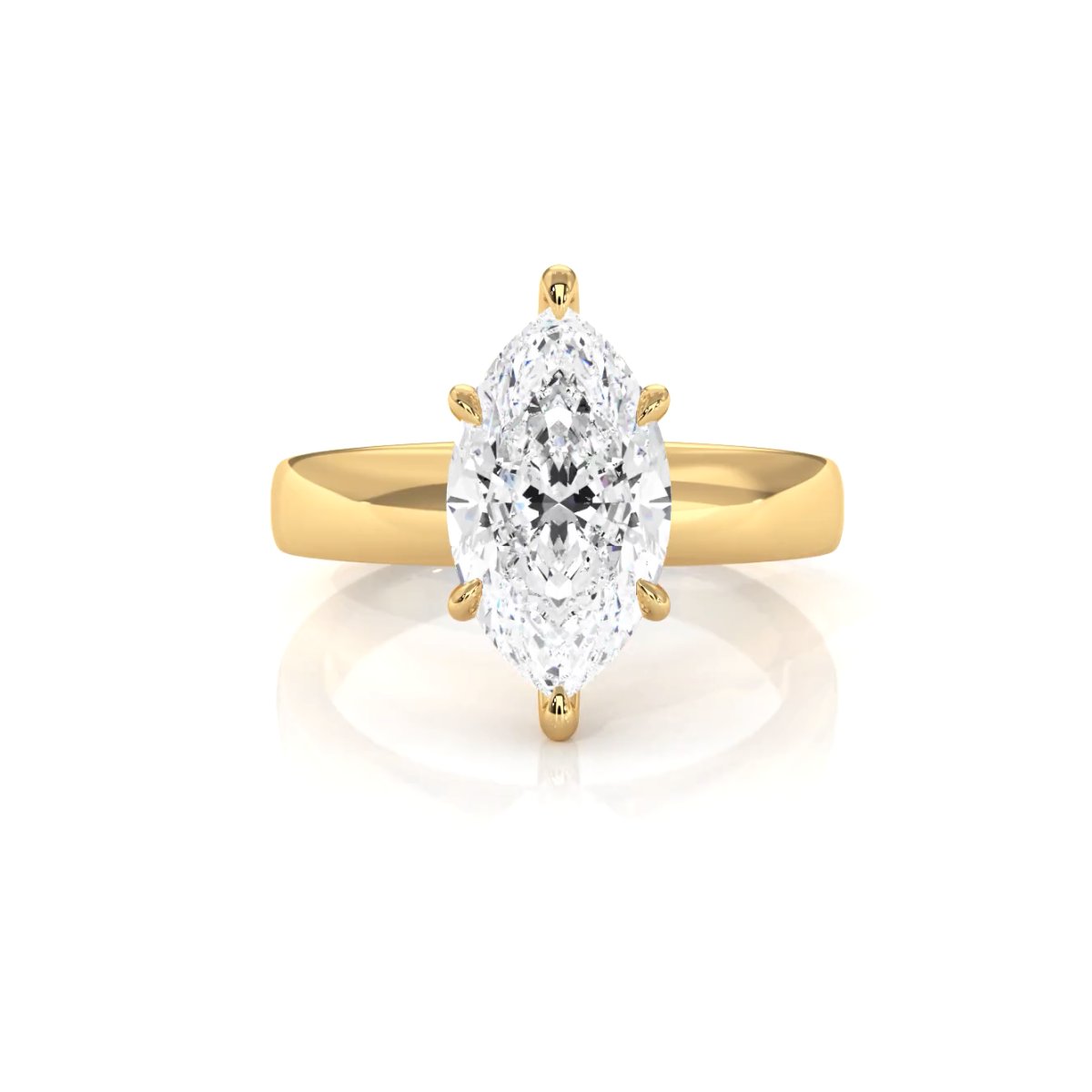 7g Cathedral Style Solitaire Lab Grown Diamond IGI Certified Engagement Ring 5.5mm 1.00 Ctw.