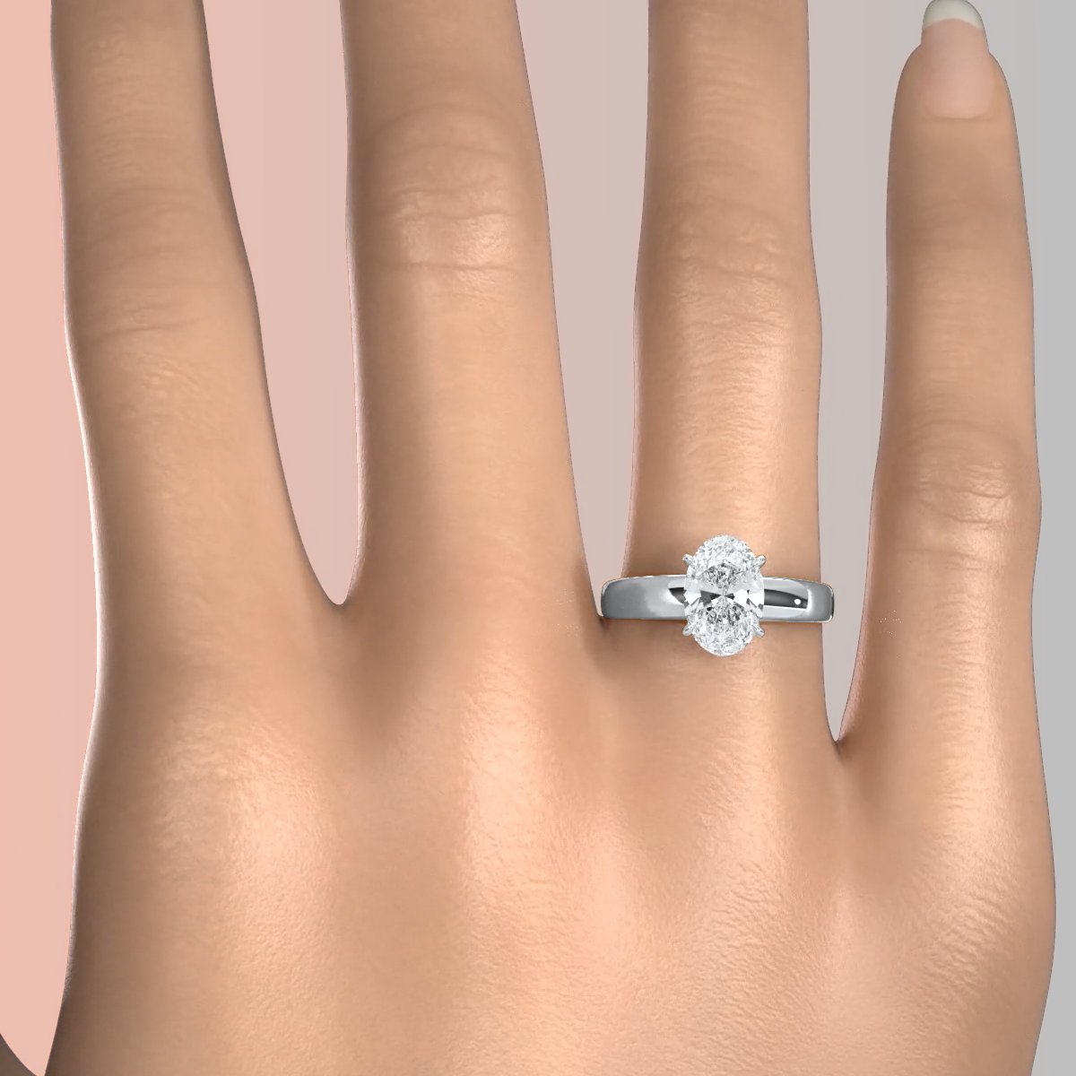 7g Cathedral Style Solitaire Lab Grown Diamond IGI Certified Engagement Ring 5.5mm 1.00 Ctw.