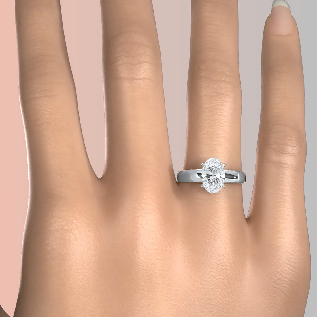 7g Cathedral Style Solitaire Lab Grown Diamond IGI Certified Engagement Ring 5.5mm 1.00 Ctw.