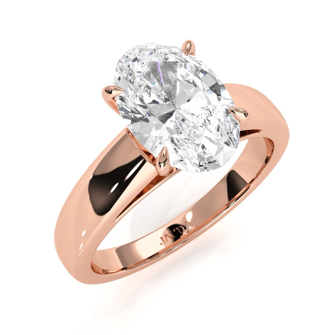 7g Cathedral Style Solitaire Lab Grown Diamond IGI Certified Engagement Ring 5.5mm 1.00 Ctw.