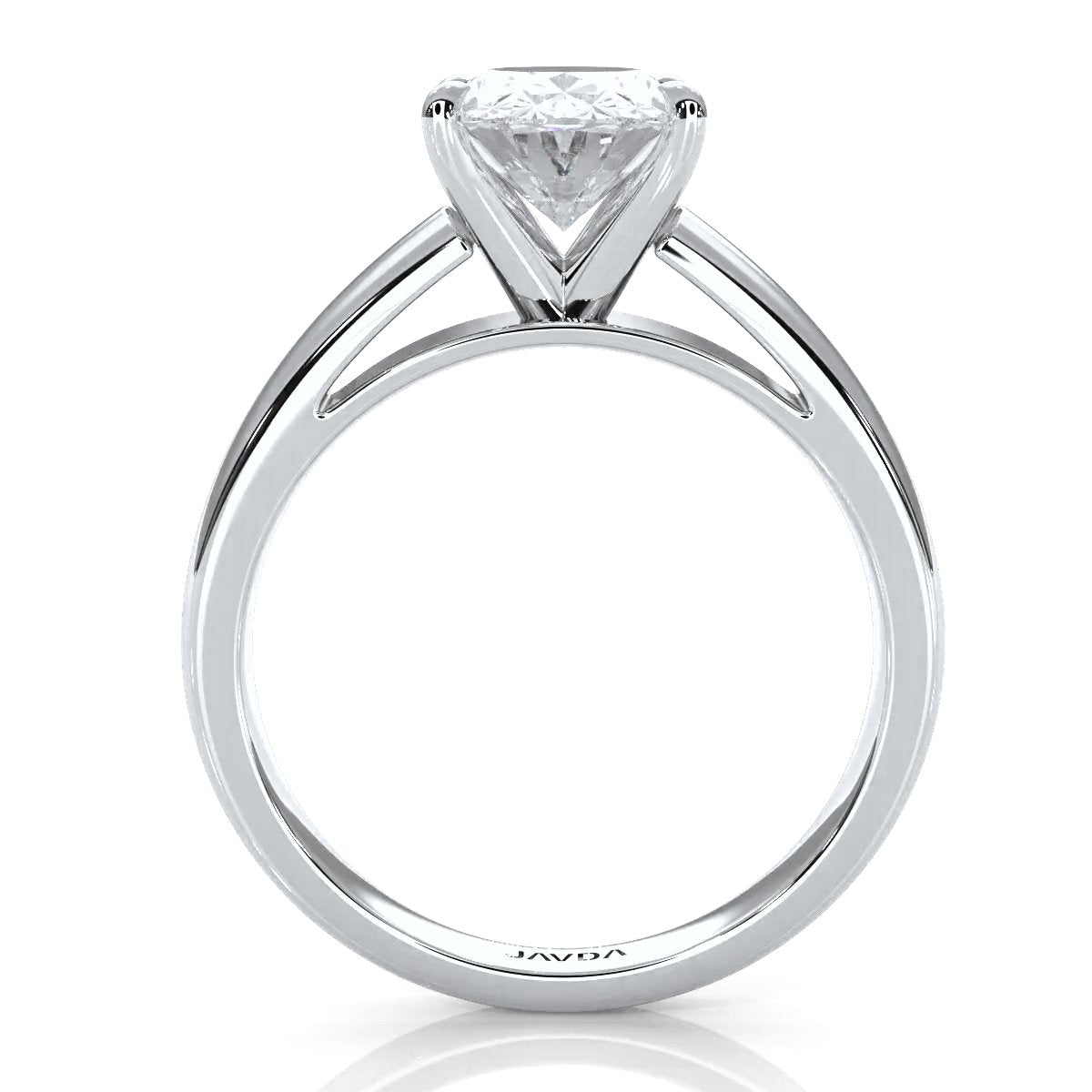 7g Cathedral Style Solitaire Lab Grown Diamond IGI Certified Engagement Ring 5.5mm 1.00 Ctw.