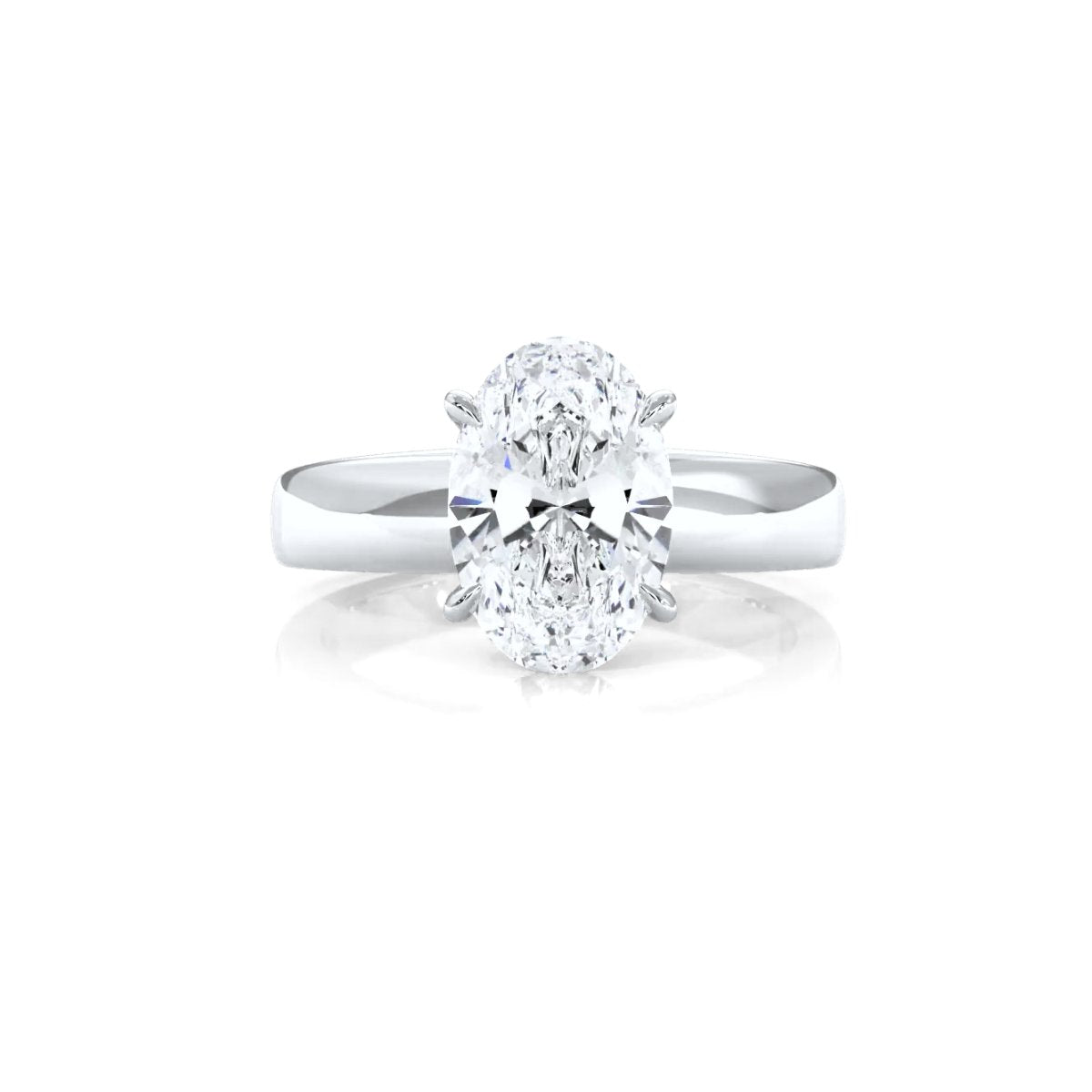 7g Cathedral Style Solitaire Lab Grown Diamond IGI Certified Engagement Ring 5.5mm 1.00 Ctw.