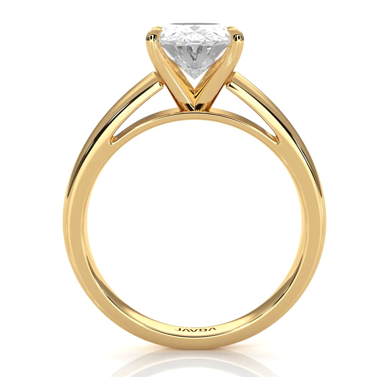 7g Cathedral Style Solitaire Lab Grown Diamond IGI Certified Engagement Ring 5.5mm 1.00 Ctw.