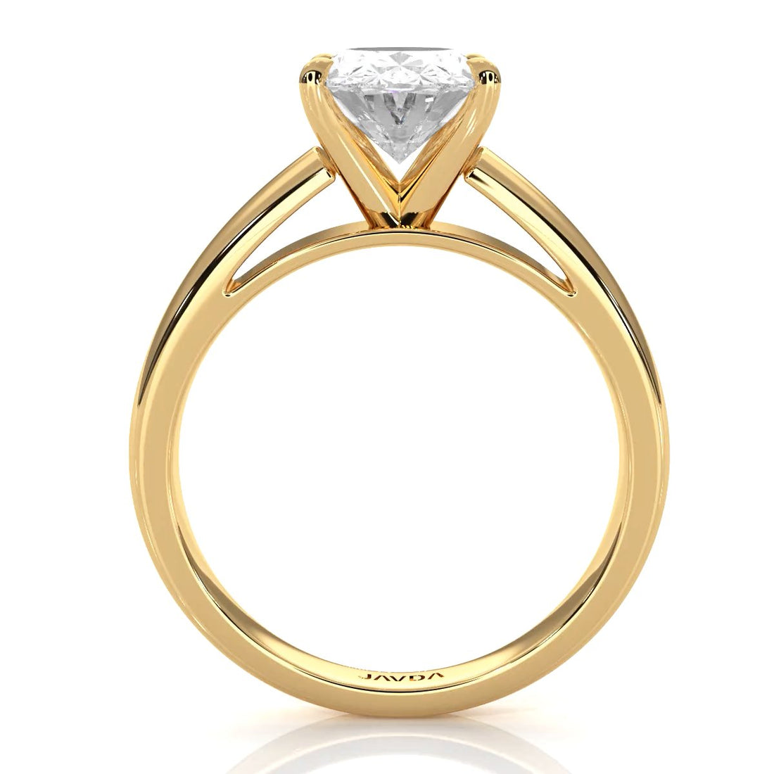 7g Cathedral Style Solitaire Lab Grown Diamond IGI Certified Engagement Ring 5.5mm 1.00 Ctw.