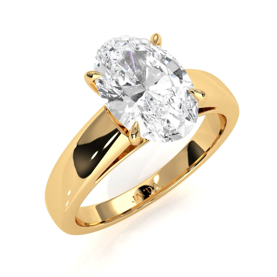 7g Cathedral Style Solitaire Lab Grown Diamond IGI Certified Engagement Ring 5.5mm 1.00 Ctw.