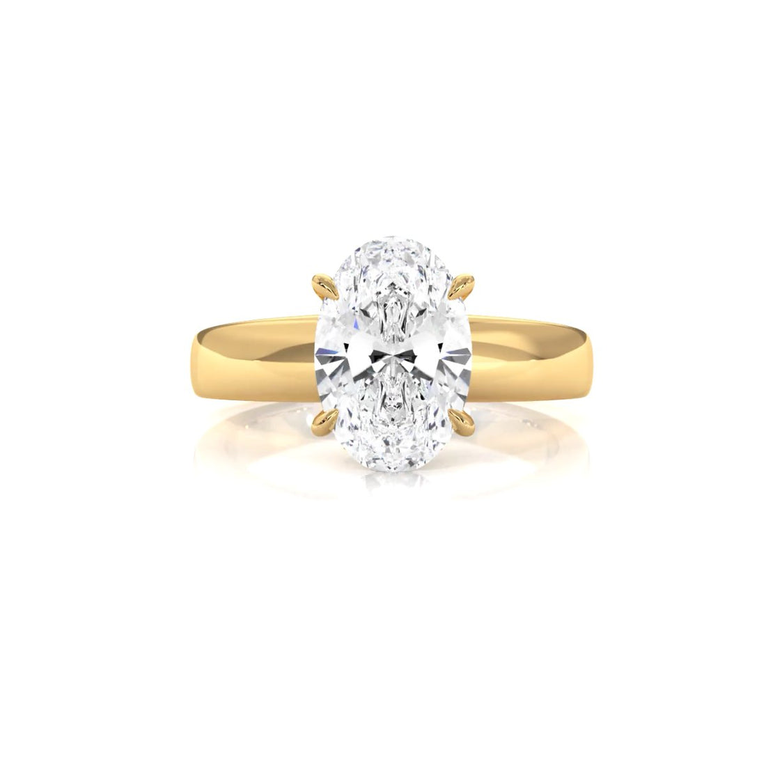 7g Cathedral Style Solitaire Lab Grown Diamond IGI Certified Engagement Ring 5.5mm 1.00 Ctw.