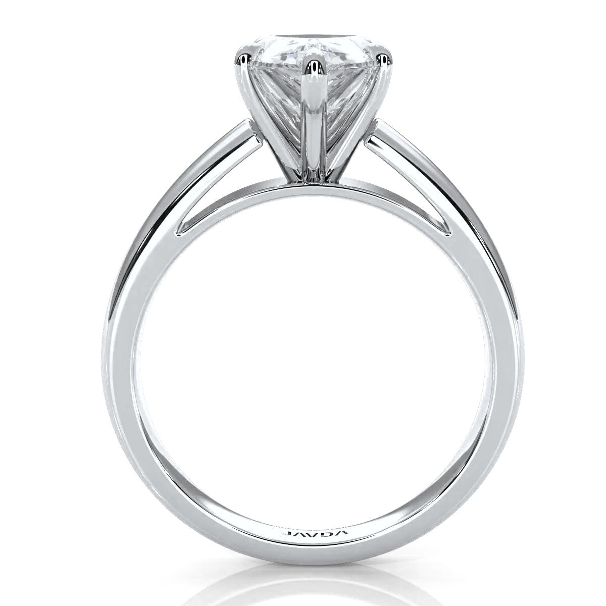 7g Cathedral Style Solitaire Lab Grown Diamond IGI Certified Engagement Ring 5.5mm 1.00 Ctw.