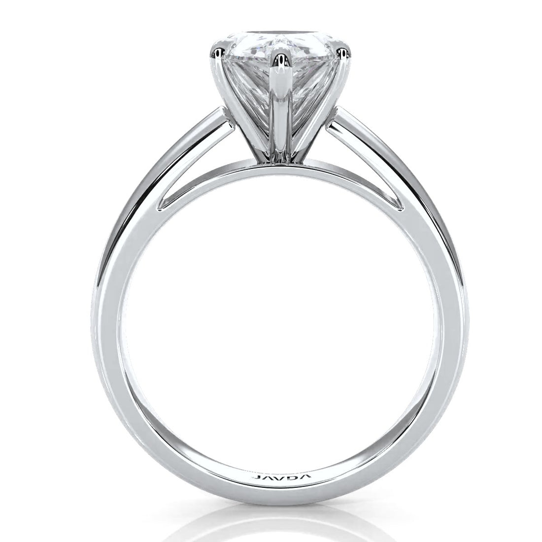 7g Cathedral Style Solitaire Lab Grown Diamond IGI Certified Engagement Ring 5.5mm 1.00 Ctw.