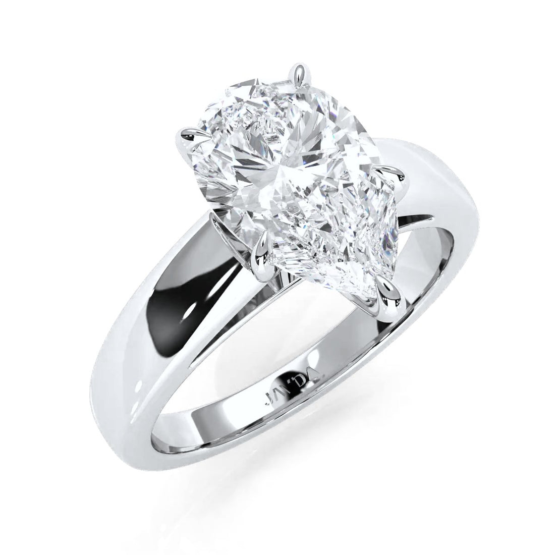 7g Cathedral Style Solitaire Lab Grown Diamond IGI Certified Engagement Ring 5.5mm 1.00 Ctw.