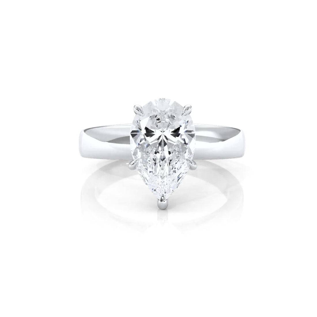 7g Cathedral Style Solitaire Lab Grown Diamond IGI Certified Engagement Ring 5.5mm 1.00 Ctw.
