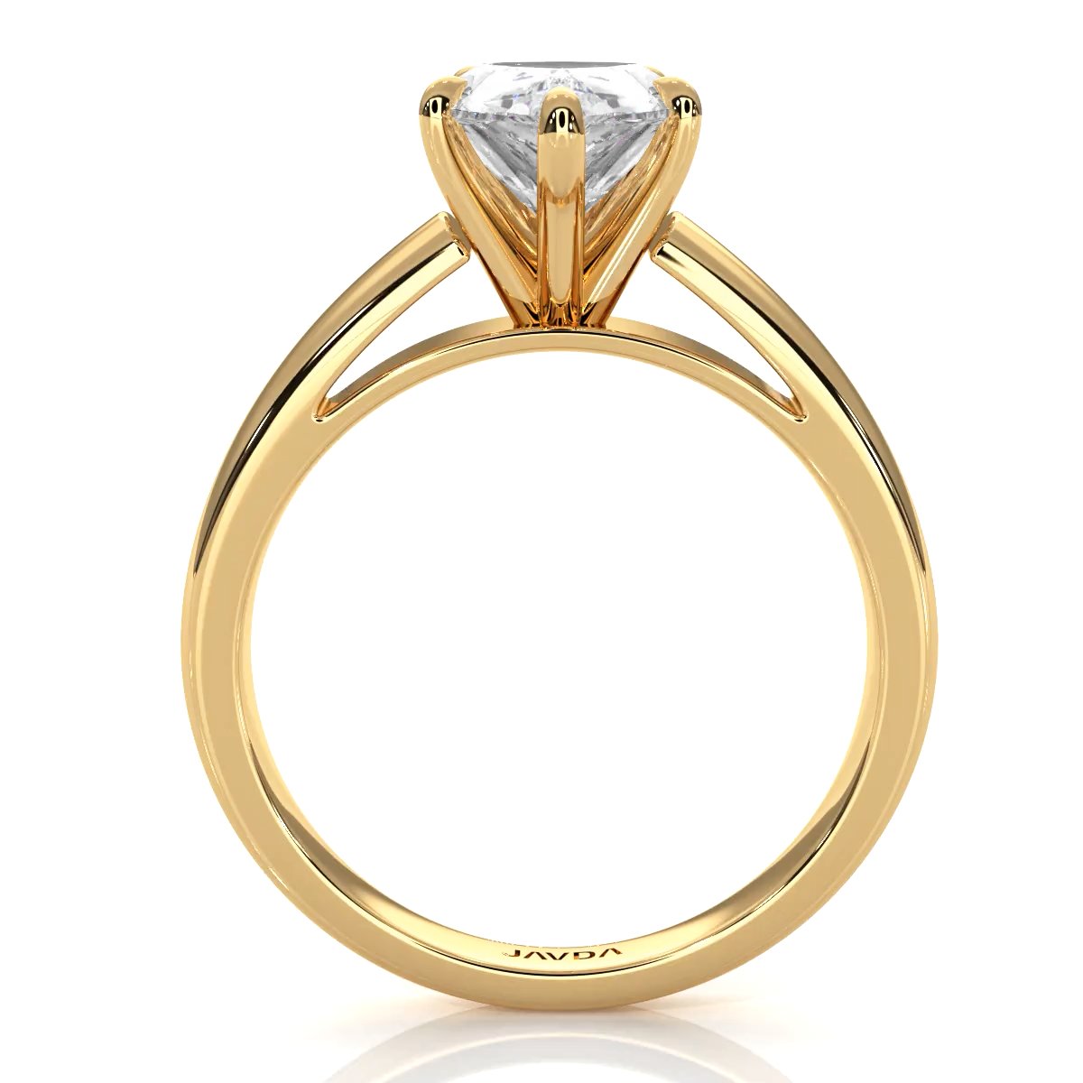 7g Cathedral Style Solitaire Lab Grown Diamond IGI Certified Engagement Ring 5.5mm 1.00 Ctw.