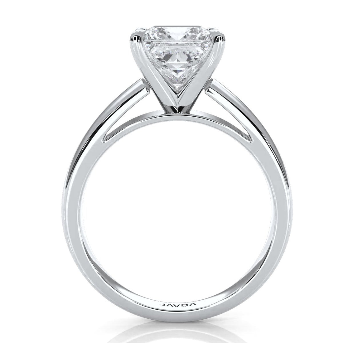 7g Cathedral Style Solitaire Lab Grown Diamond IGI Certified Engagement Ring 5.5mm 1.00 Ctw.