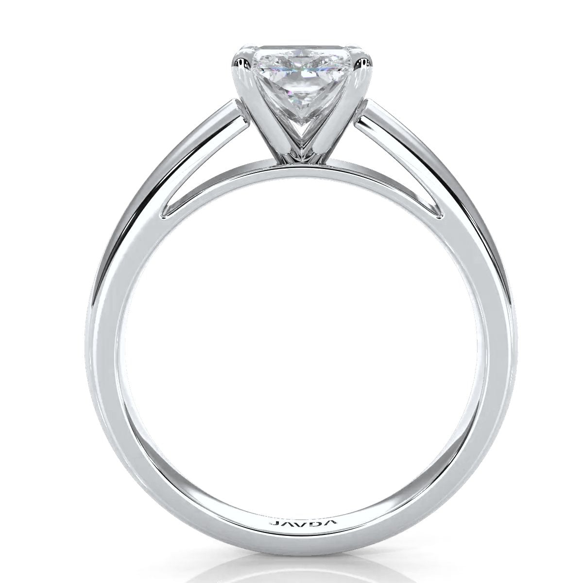 7g Cathedral Style Solitaire Lab Grown Diamond IGI Certified Engagement Ring 5.5mm 1.00 Ctw.