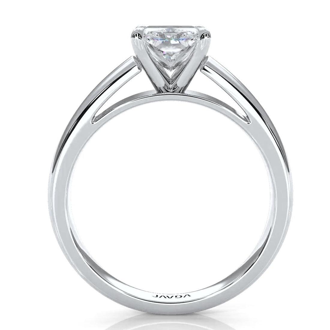 7g Cathedral Style Solitaire Lab Grown Diamond IGI Certified Engagement Ring 5.5mm 1.00 Ctw.