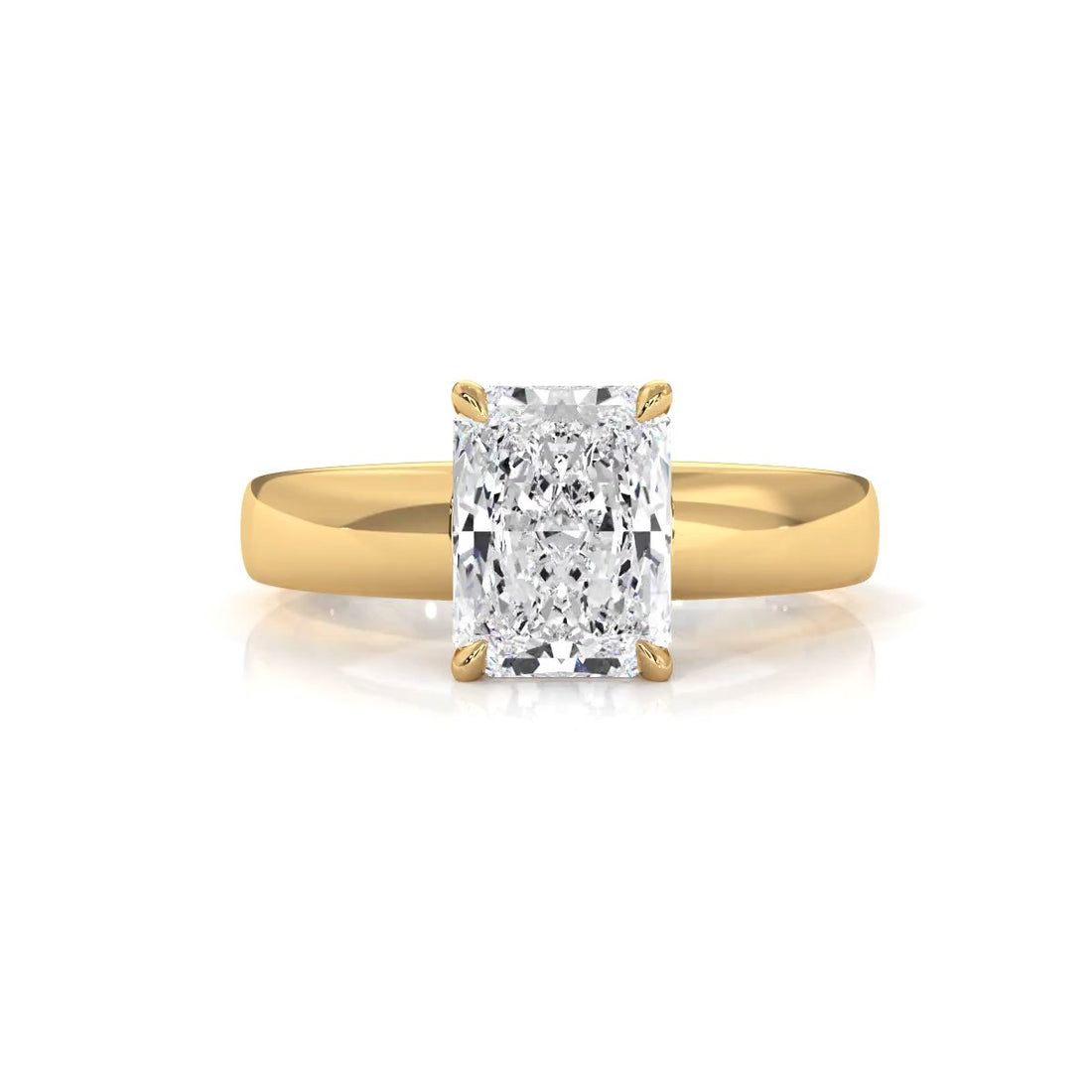 7g Cathedral Style Solitaire Lab Grown Diamond IGI Certified Engagement Ring 5.5mm 1.00 Ctw.