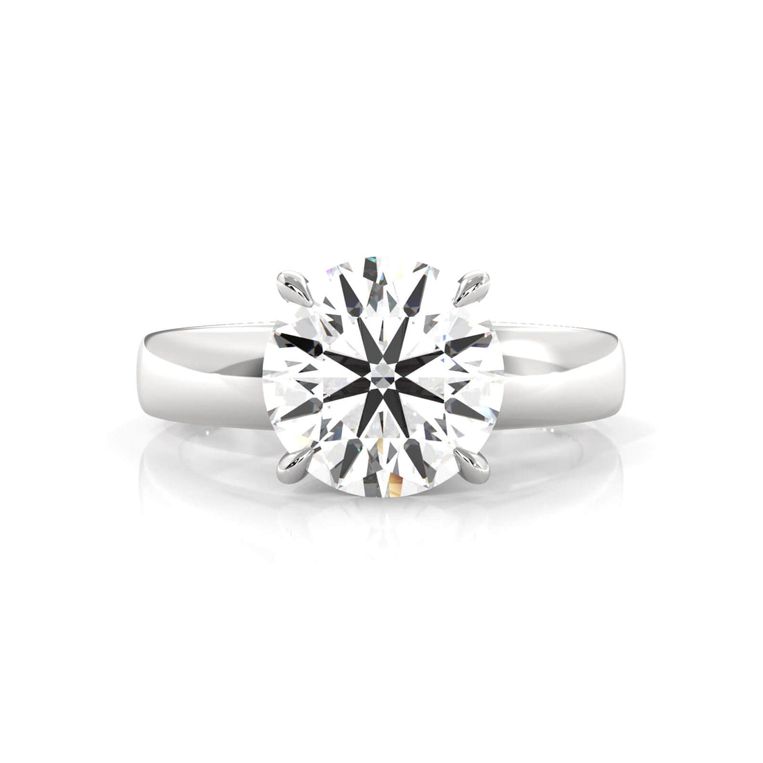 7g Cathedral Style Solitaire Lab Grown Diamond IGI Certified Engagement Ring 5.5mm 1.00 Ctw.