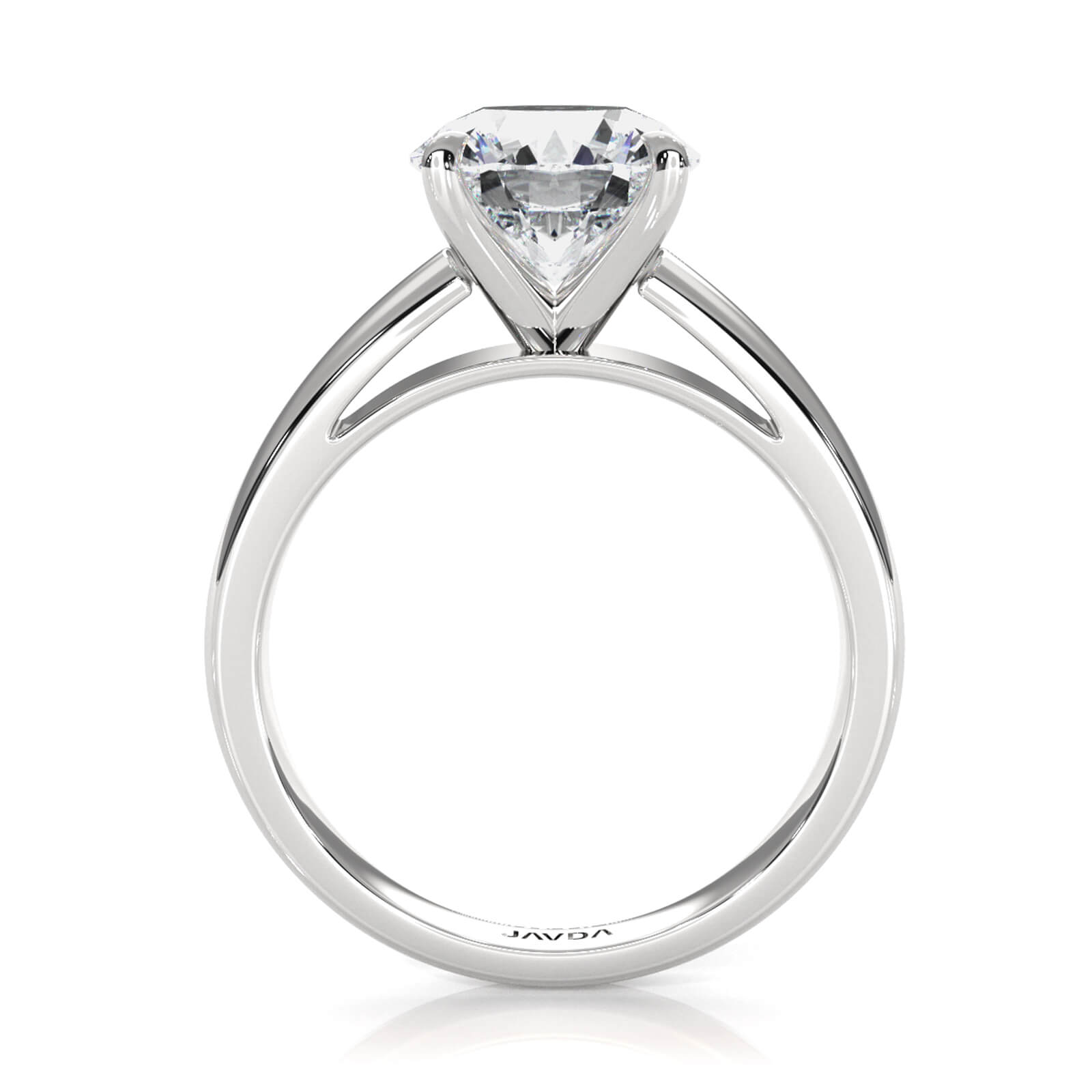 7g Cathedral Style Solitaire Lab Grown Diamond IGI Certified Engagement Ring 5.5mm 1.00 Ctw.