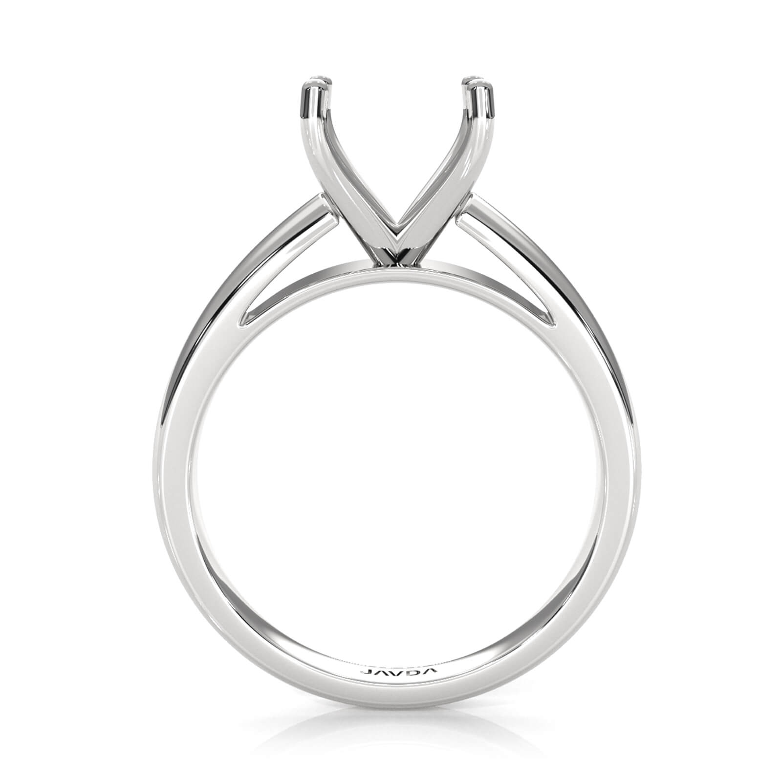 7g Cathedral Style Solitaire Semi Mount Engagement Ring Setting 5.5mm