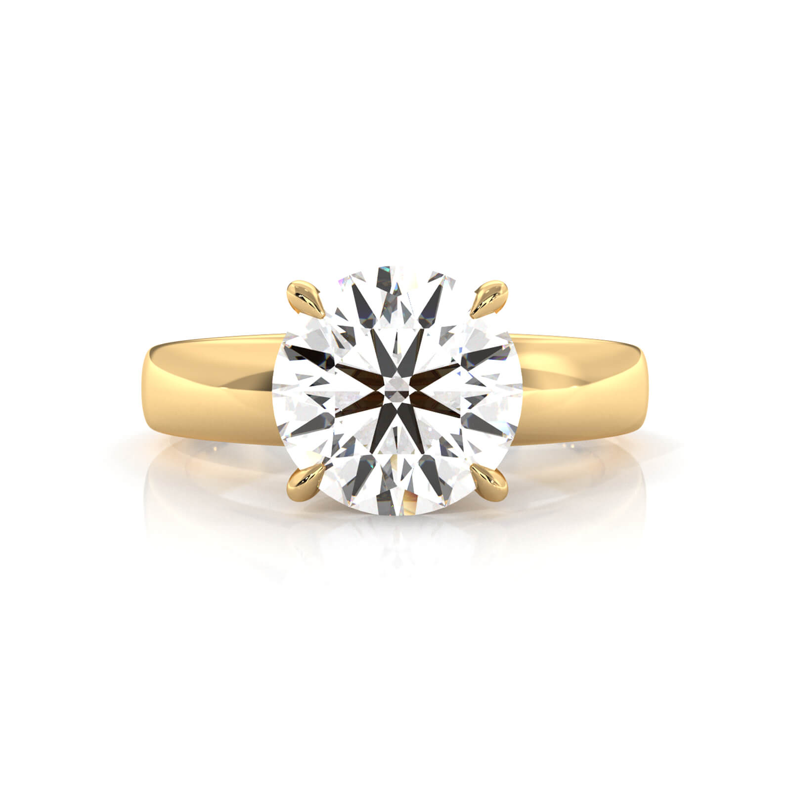 7g Cathedral Style Solitaire Lab Grown Diamond IGI Certified Engagement Ring 5.5mm 1.00 Ctw.