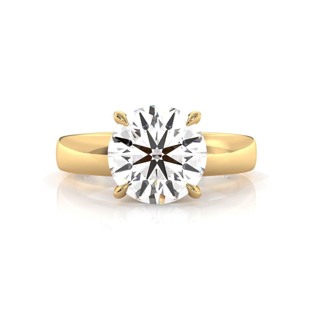 7g Cathedral Style Solitaire Lab Grown Diamond IGI Certified Engagement Ring 5.5mm 1.00 Ctw.