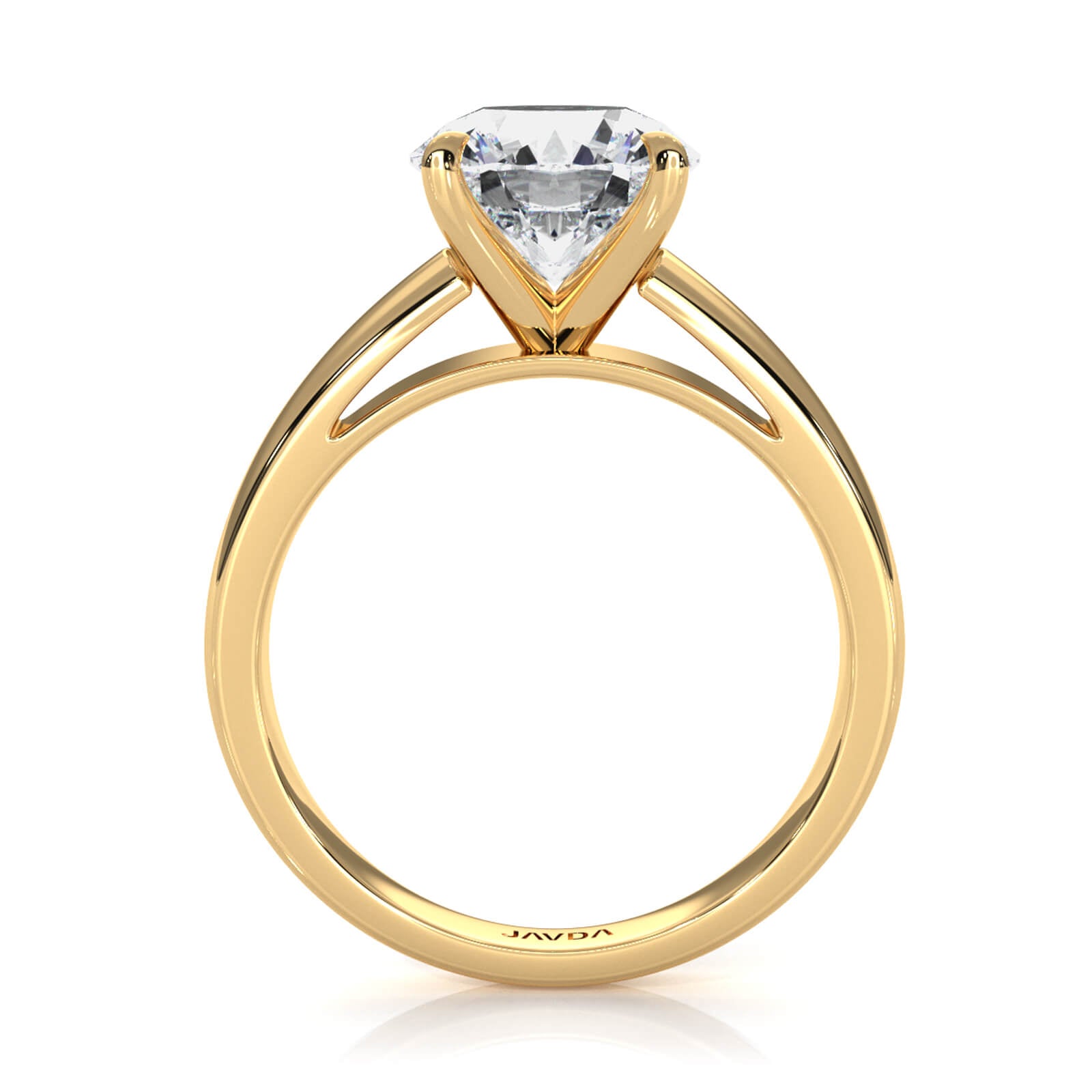 7g Cathedral Style Solitaire Lab Grown Diamond IGI Certified Engagement Ring 5.5mm 1.00 Ctw.