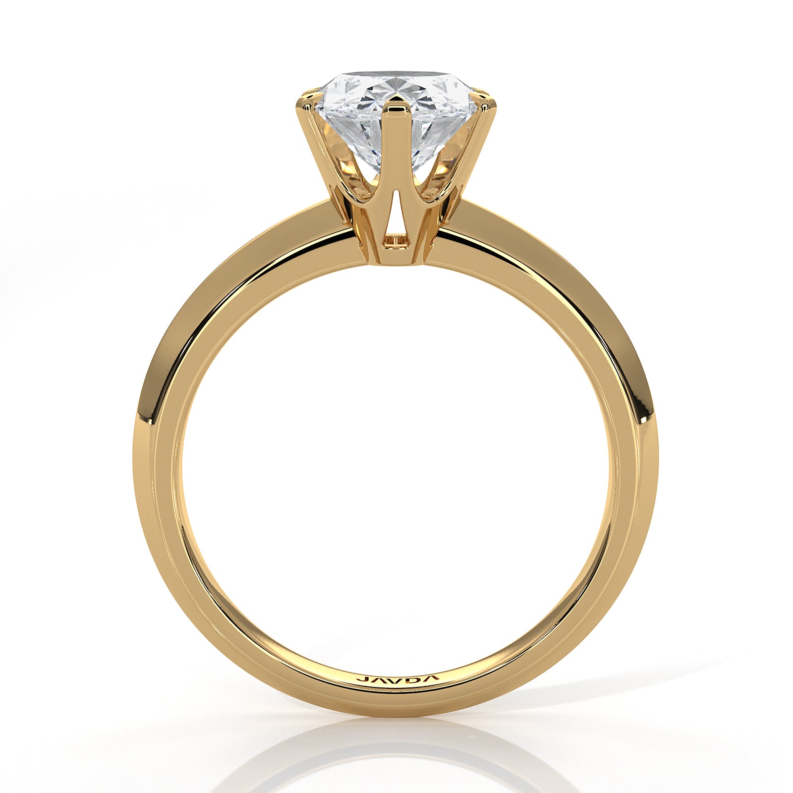 4g Six Prong Knife Edge Lab Grown Diamond IGI Certified Solitaire 3mm Ring Setting 1.00 Ct.