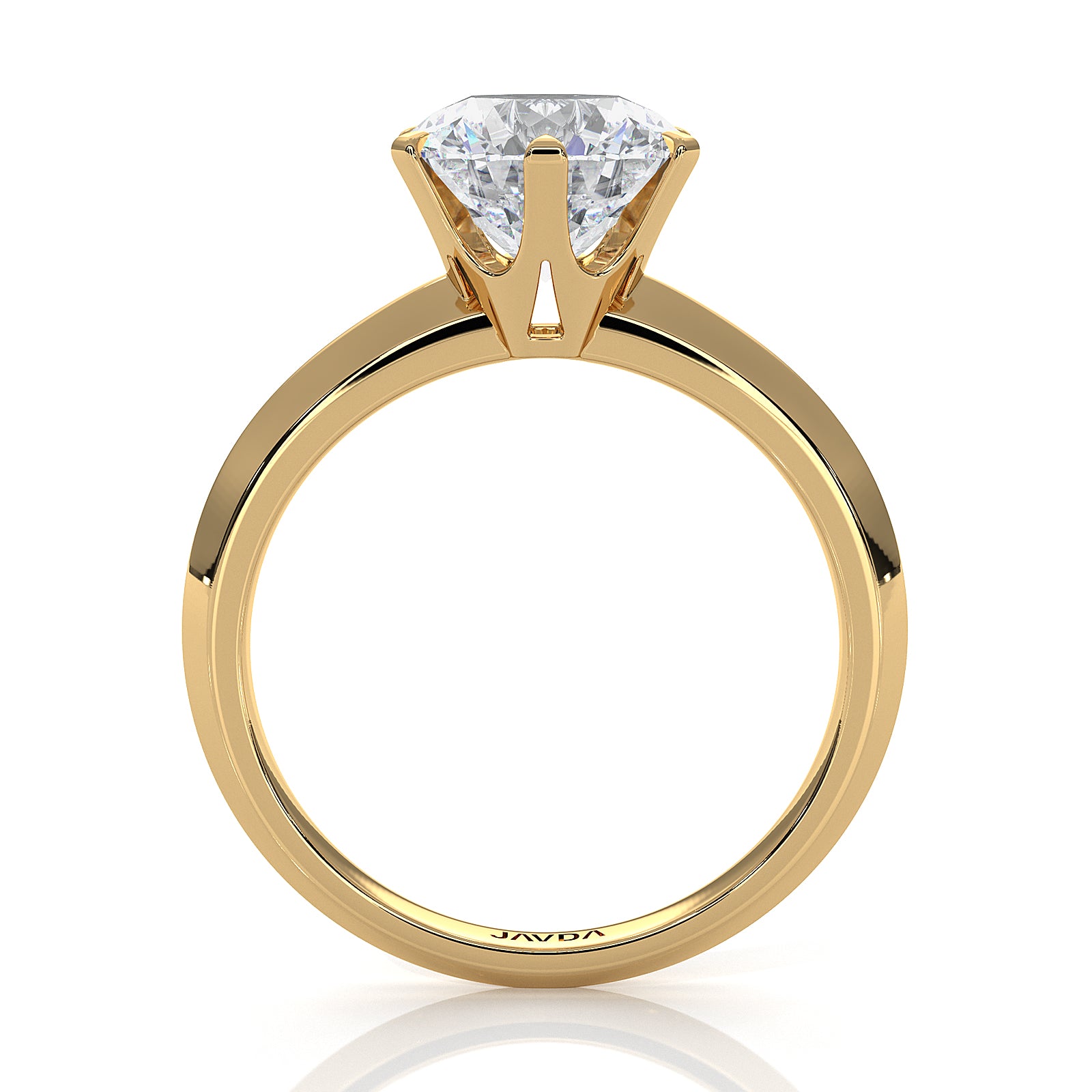 4g Six Prong Knife Edge Lab Grown Diamond IGI Certified Solitaire 3mm Ring Setting 1.00 Ct.