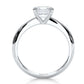 4.2g Six Prong Set 3mm Solitaire Lab Grown Diamond IGI Certified Engagement Ring 1.00 Ctw.