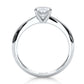 4.2g Six Prong Set 3mm Solitaire Lab Grown Diamond IGI Certified Engagement Ring 1.00 Ctw.