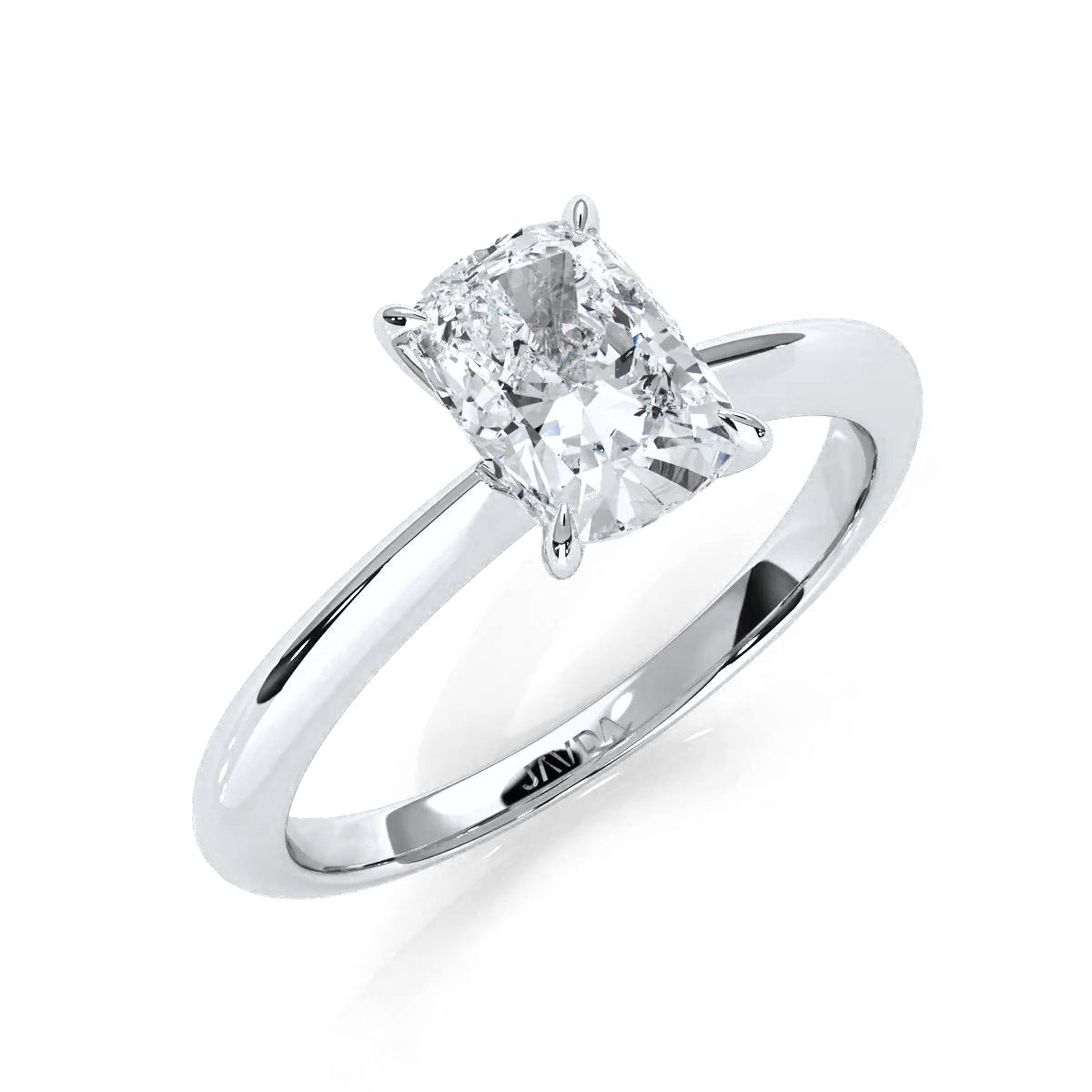 4.2g Six Prong Set 3mm Solitaire Lab Grown Diamond IGI Certified Engagement Ring 1.00 Ctw.