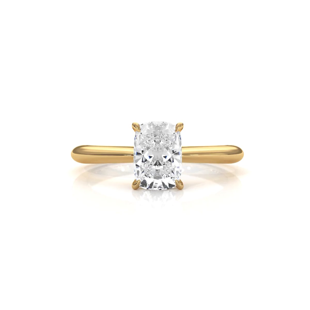 4.2g Six Prong Set 3mm Solitaire Lab Grown Diamond IGI Certified Engagement Ring 1.00 Ctw.