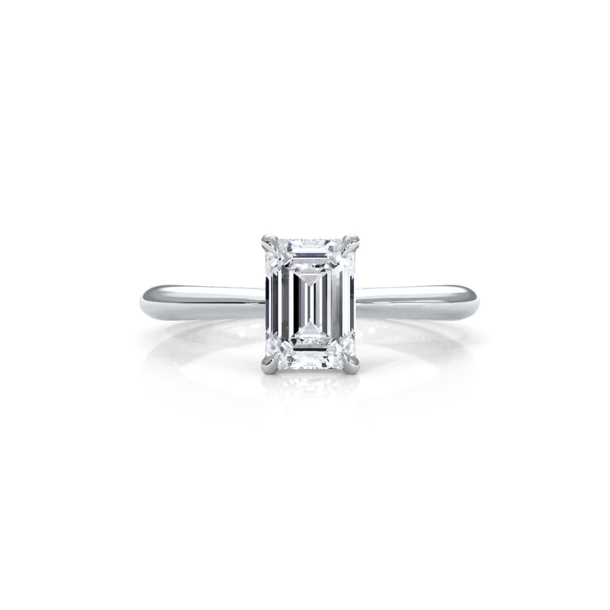 4.2g Six Prong Set 3mm Solitaire Lab Grown Diamond IGI Certified Engagement Ring 1.00 Ctw.
