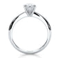 4.2g Six Prong Set 3mm Solitaire Lab Grown Diamond IGI Certified Engagement Ring 1.00 Ctw.