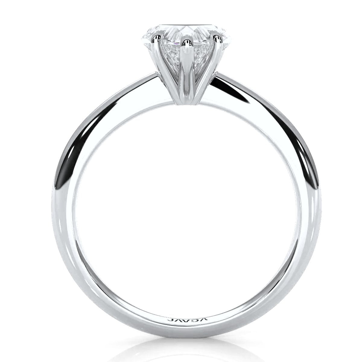 4.2g Six Prong Set 3mm Solitaire Lab Grown Diamond IGI Certified Engagement Ring 1.00 Ctw.