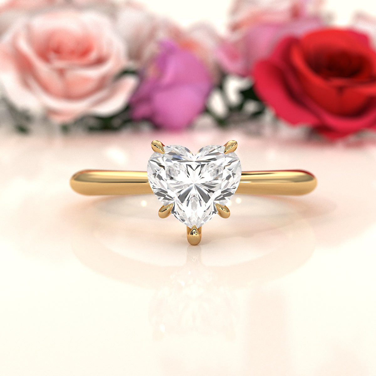 4.2g Six Prong Set 3mm Solitaire Lab Grown Diamond IGI Certified Engagement Ring 1.00 Ctw.