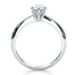 4.2g Six Prong Set 3mm Solitaire Lab Grown Diamond IGI Certified Engagement Ring 1.00 Ctw.