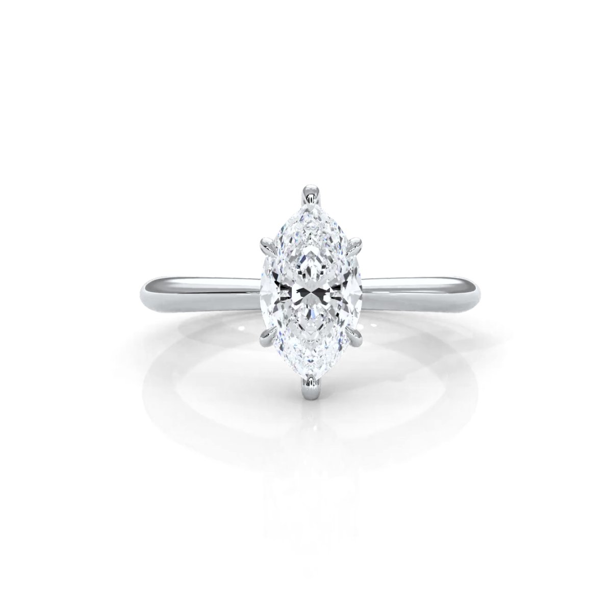 4.2g Six Prong Set 3mm Solitaire Lab Grown Diamond IGI Certified Engagement Ring 1.00 Ctw.
