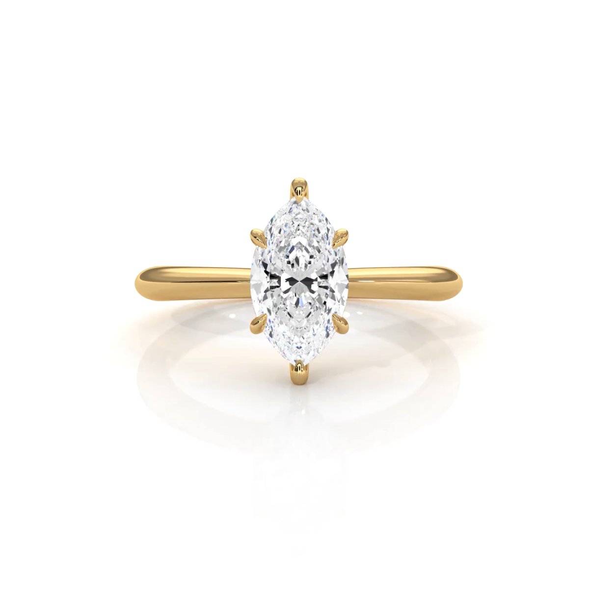 4.2g Six Prong Set 3mm Solitaire Lab Grown Diamond IGI Certified Engagement Ring 1.00 Ctw.