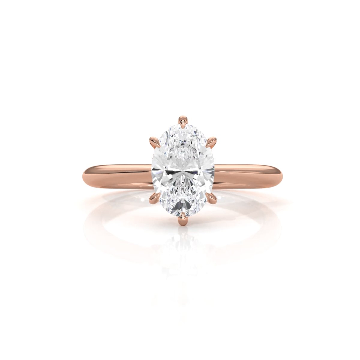 4.2g Six Prong Set 3mm Solitaire Lab Grown Diamond IGI Certified Engagement Ring 1.00 Ctw.