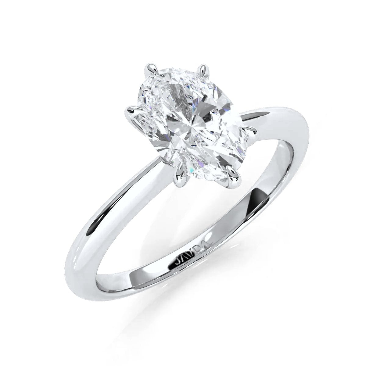 4.2g Six Prong Set 3mm Solitaire Lab Grown Diamond IGI Certified Engagement Ring 1.00 Ctw.
