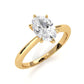 4.2g Six Prong Set 3mm Solitaire Lab Grown Diamond IGI Certified Engagement Ring 1.00 Ctw.