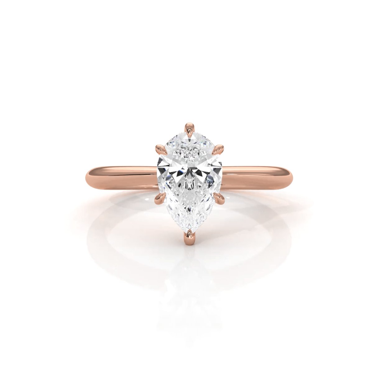4.2g Six Prong Set 3mm Solitaire Lab Grown Diamond IGI Certified Engagement Ring 1.00 Ctw.