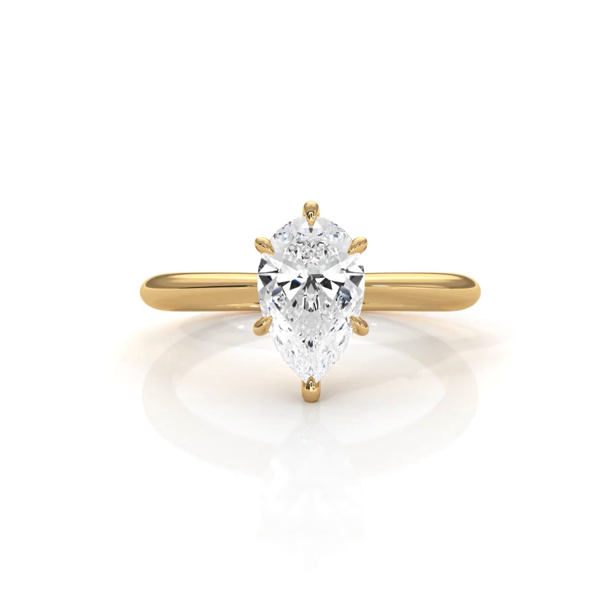4.2g Six Prong Set 3mm Solitaire Lab Grown Diamond IGI Certified Engagement Ring 1.00 Ctw.