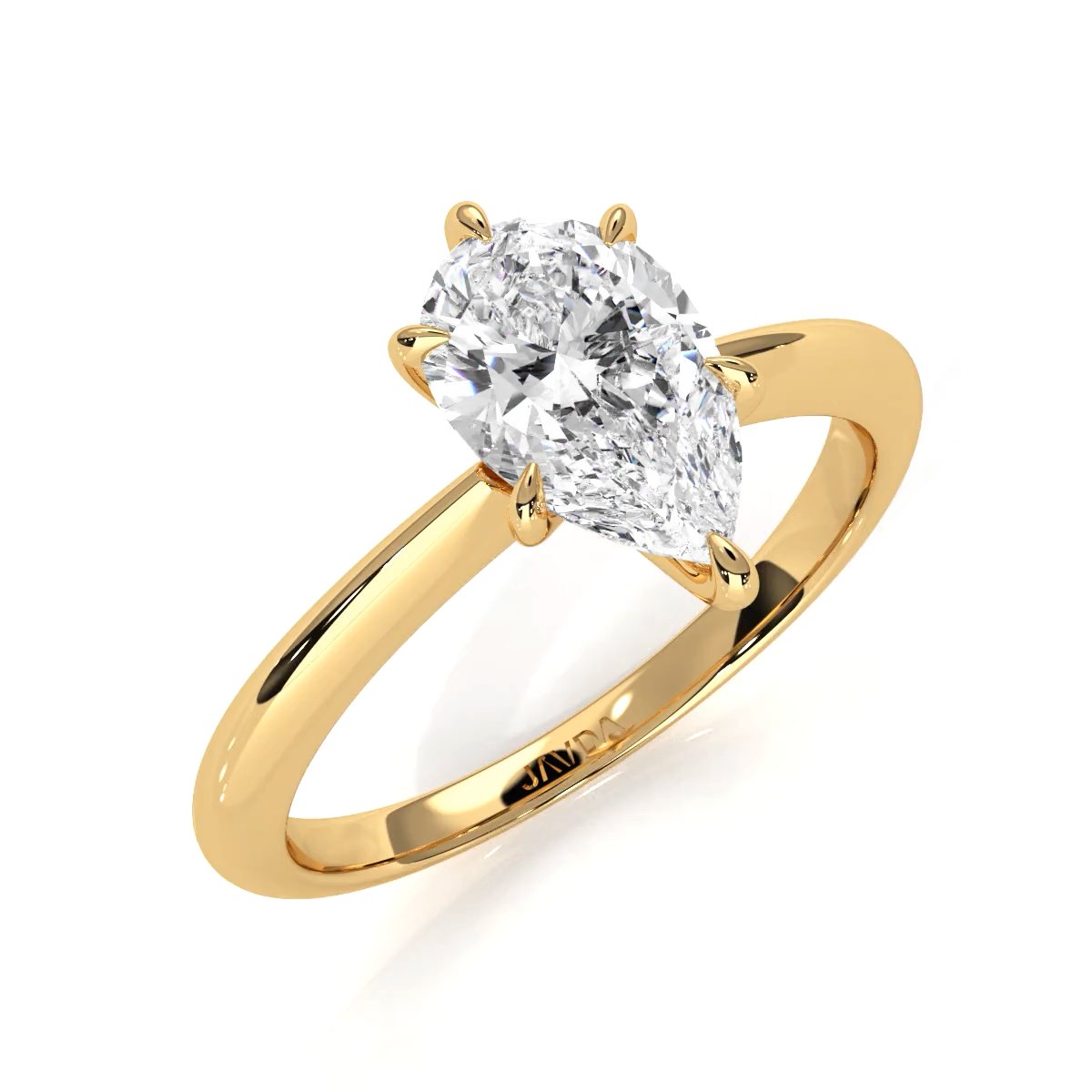 4.2g Six Prong Set 3mm Solitaire Lab Grown Diamond IGI Certified Engagement Ring 1.00 Ctw.