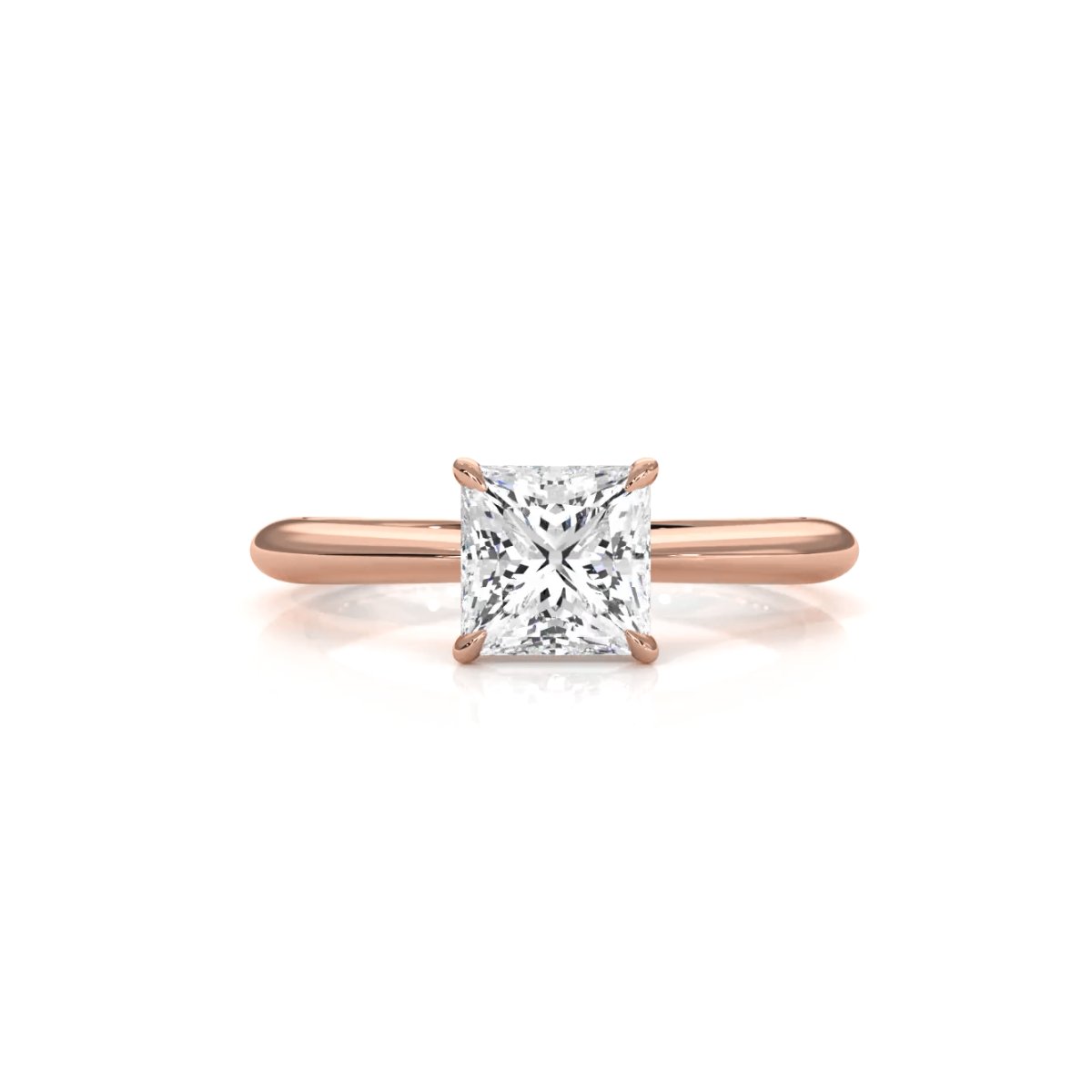 4.2g Six Prong Set 3mm Solitaire Lab Grown Diamond IGI Certified Engagement Ring 1.00 Ctw.