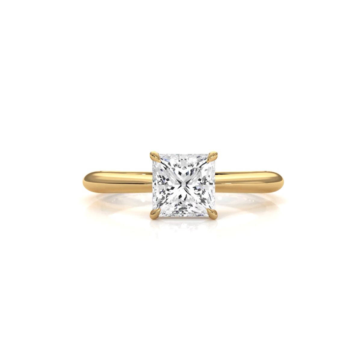 4.2g Six Prong Set 3mm Solitaire Lab Grown Diamond IGI Certified Engagement Ring 1.00 Ctw.